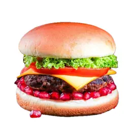 Beef Burger with Pomegranate - Sandwich